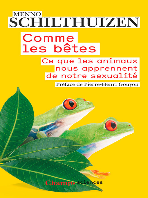 Title details for Comme les bêtes by Menno Schilthuizen - Wait list